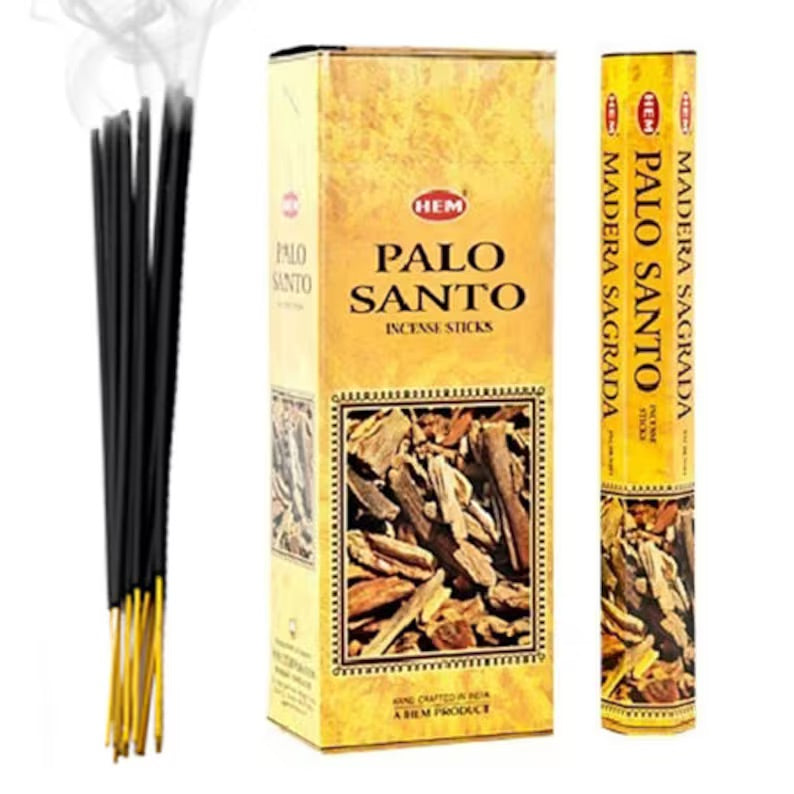 Hem Palo Santo - Incenso Indiano Bastoncini Fatti a mano Palo Santo - 20 Stick