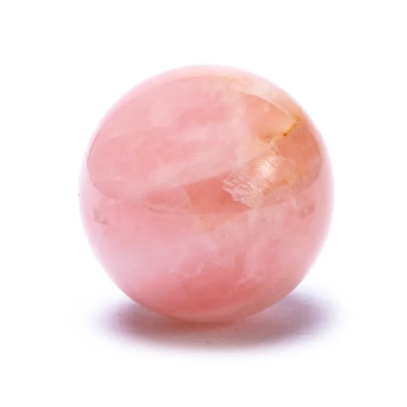 Feng Shui sphere in Natural Stone Pink Quartz - He infuses calm, lucidity and mental elasticity - healing properties