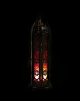 Lanterna Orientale 7 Chakra Illuminazione D'Atmosfera - Portalumino 30cm