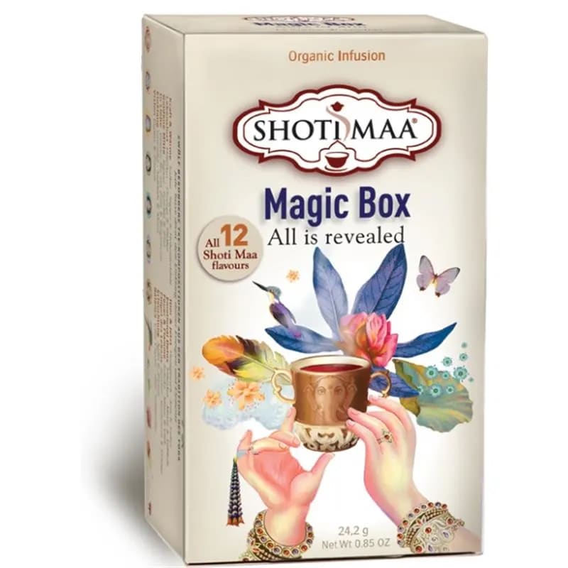Shoti Maa Magic Box Fragranze Tè Bio 7 Chakra e 5 Elementi 100% Organico - Bilanciamento Chakra