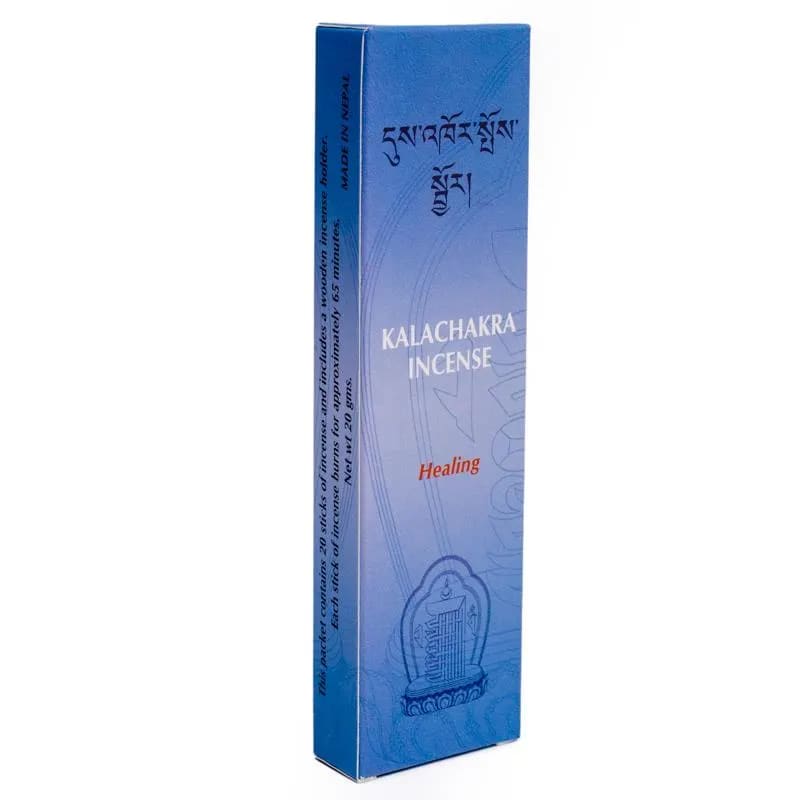 Himalayan Mountain KALACHAKRA Incenso Tibetano in Bastoncini 100% Naturale - Erbe e Piante Sacre Medicina Cinese - 20 stick + Portaincenso incluso