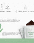 Aromafume "White Sage" Kit Bruciaincenso + 12 Mattoncini di incenso - Niente Fumo e Cenere - clorophilla-shop