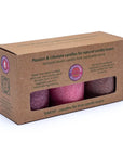 Candele colorate non profumate EARTH - Set 3 pz - clorophilla-shop