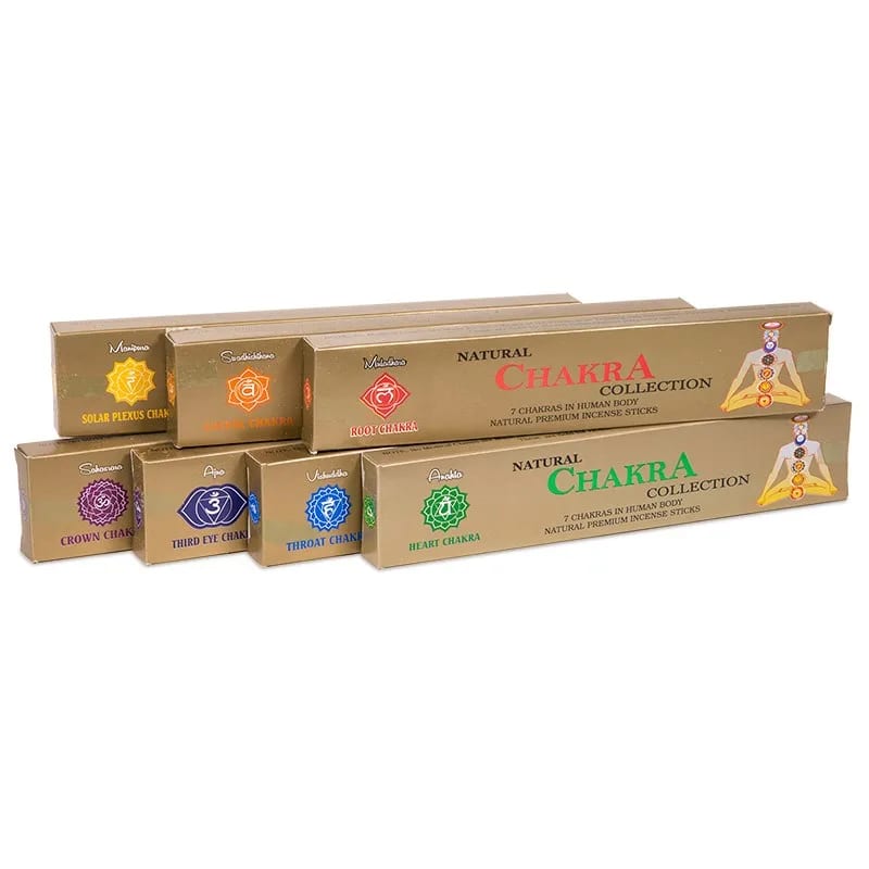 Natural Chakra Collection Confezione Regalo Set Incensi in Bastoncini 7 Chakra - clorophilla-shop