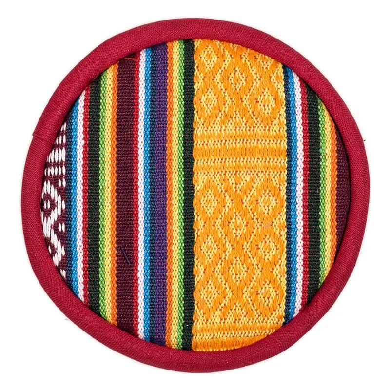 Cuscino per Campana Tibetana in Cotone Design Tribale - 10,5cm - clorophilla-shop