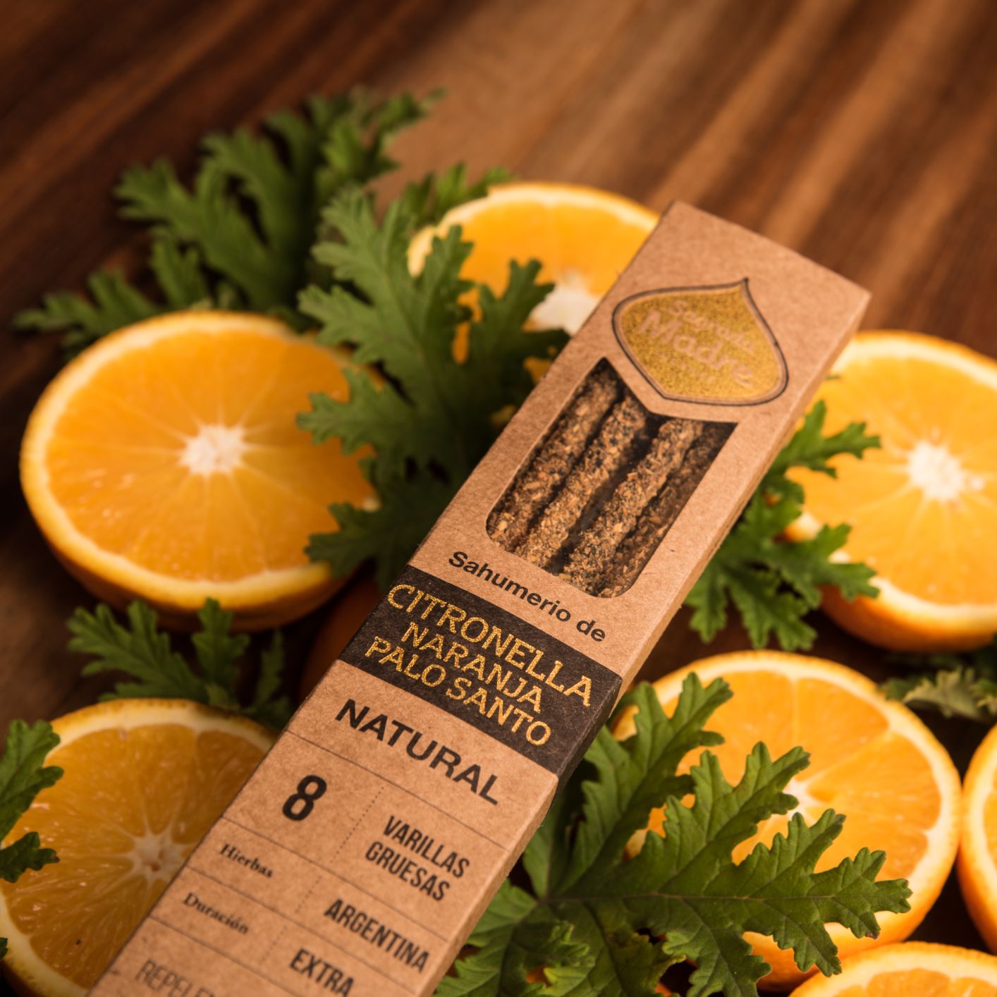 Sagrada Mother Botanical Incense in sticks - Citronella, Orange and Holy Palo