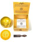 Campana Tibetana 3 Chakra Plesso solare - Batacchio e Cuscino Inclusi - clorophilla-shop