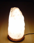 Lampada di Sale Dell'Himalaya Grezza Naturale Bianca - 20-25kg