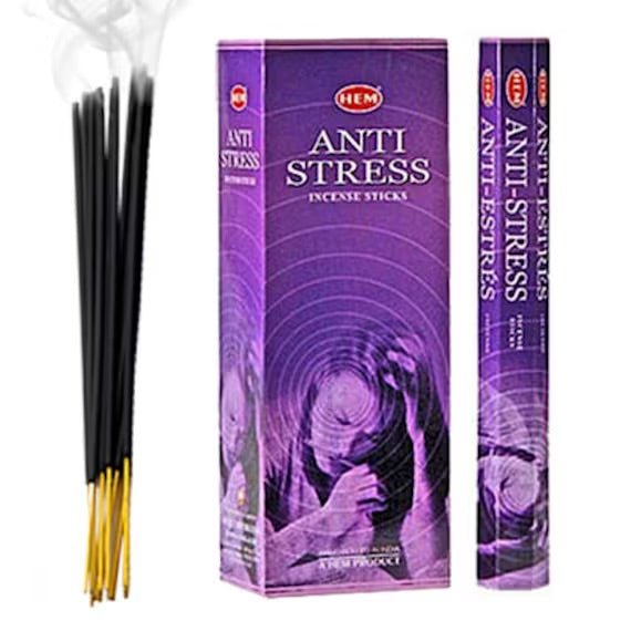 Hem Anti Stress - Incenso Indiano Bastoncini Fatti a mano Anti Stress - 20 Stick
