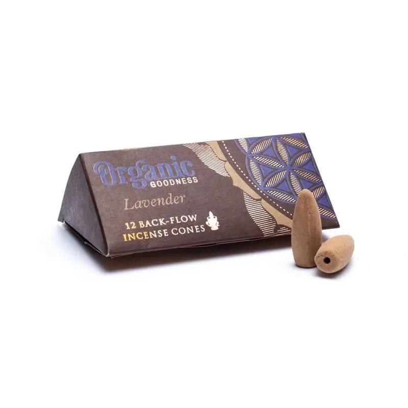Organic Goodness Lavender Coni Consensa Backflow Reflux for Burning Cascata - Lavender 12 Coni