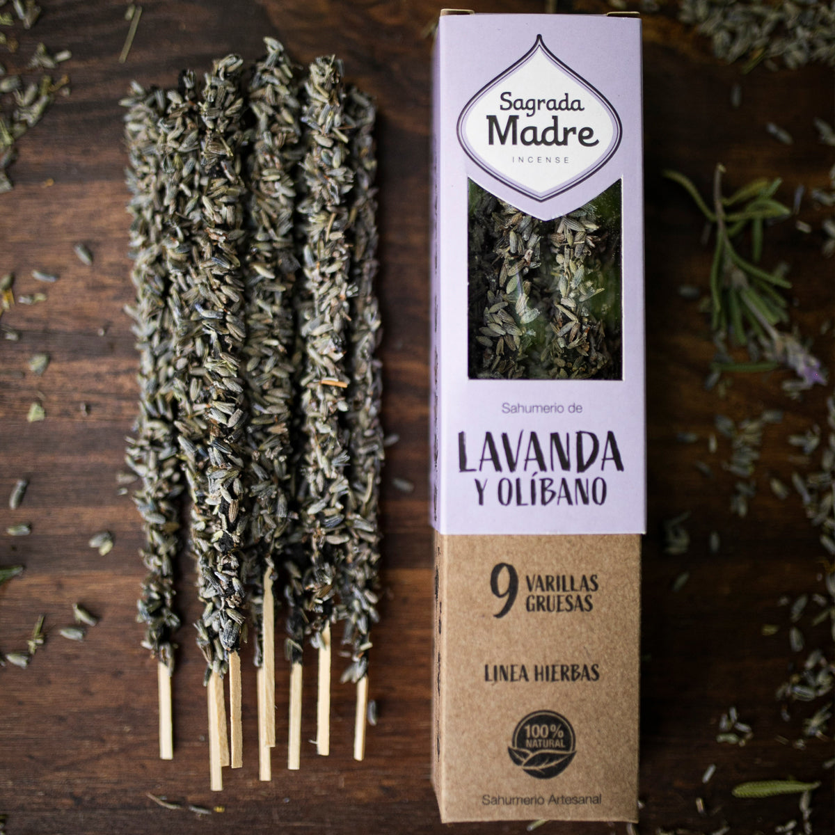 Sagrada Mother Botanical Incense in sticks - Lavender and Olibano