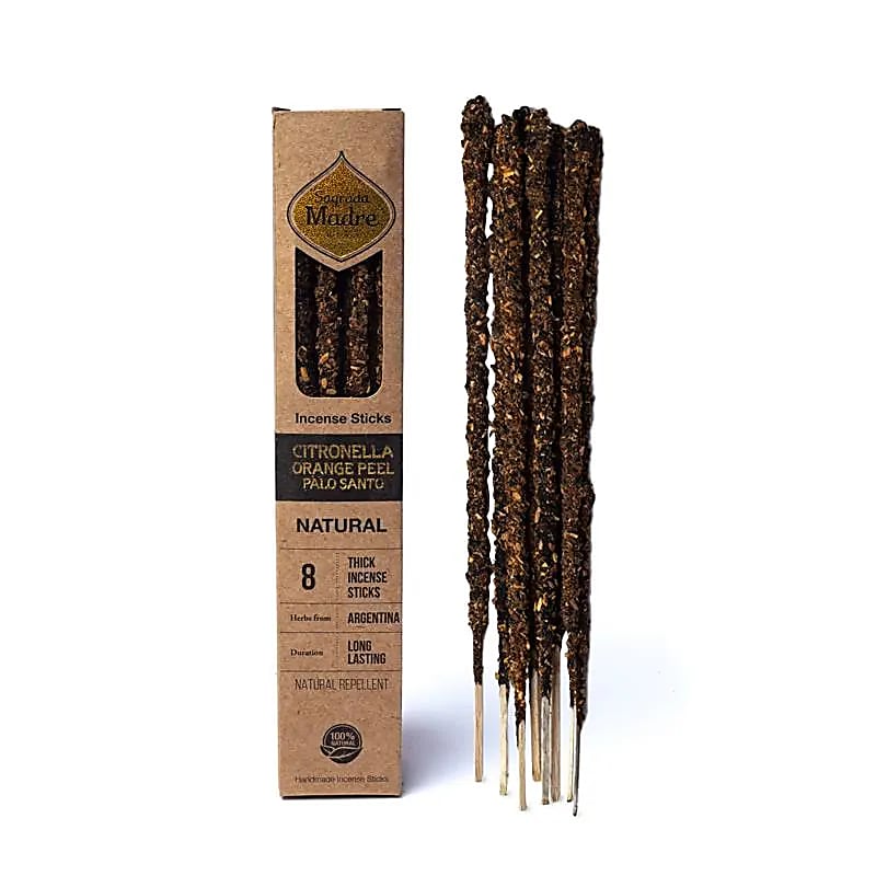 Sagrada Mother Botanical Incense in sticks - Citronella, Orange and Holy Palo