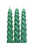Candela a spirale Verde da Tavola - Non profumata - clorophilla-shop