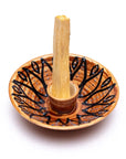 Bruciaincenso Palo Santo in ceramica decorato - Portaincenso Made in India - clorophilla-shop