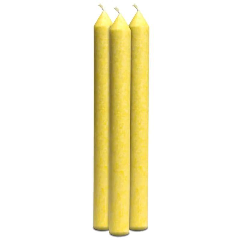 Candela alla Stearina "da Tavola" 7 Chakra colorate e profumate 100% Naturali - Diverse Varianti - 21cm - clorophilla-shop