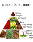 Aromafume Muladhara 1 Chakra Radice - Miscela di olio essenziale per la diffusione daroma 10ml - STABILITÀ E POSITIVITÀ - clorophilla-shop