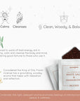 Aromafume "White Sage" Kit Bruciaincenso + 12 Mattoncini di incenso - Niente Fumo e Cenere - clorophilla-shop