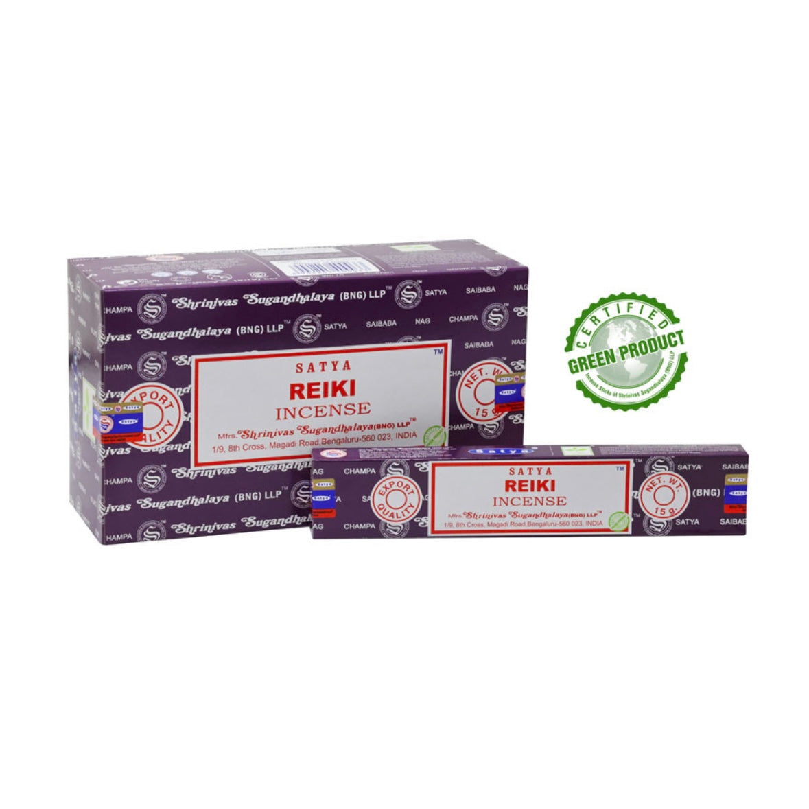 Satya REIKI Incenso in Bastoncini Naturale 100% - Stick 15g