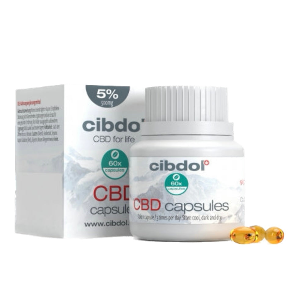 Cibdol Capsule CBD in gelatina morbida 5% (500mg) - 60 capsule - clorophilla-shop