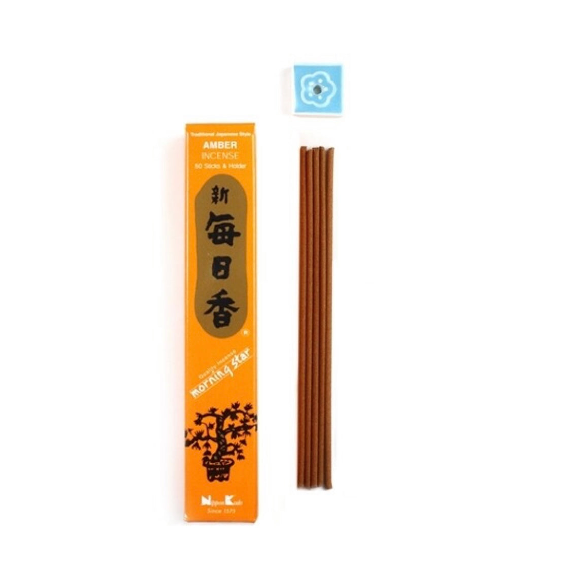 Morning Star Amber incenso giapponese in bastoncini - 50 stick
