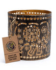 Illuminazione D'atmosfera Fairtrade con Mandala Elefante Portacandela Stile Vintage - Adatto per Lumini e Candele Votive