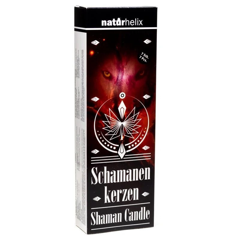 Shaman body candles with myrrh, incense and sage - pack of 7
