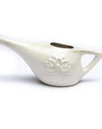 Neti Pot in ceramica Tradizione Ayurvedica - Sale Himalayano incluso - clorophilla-shop