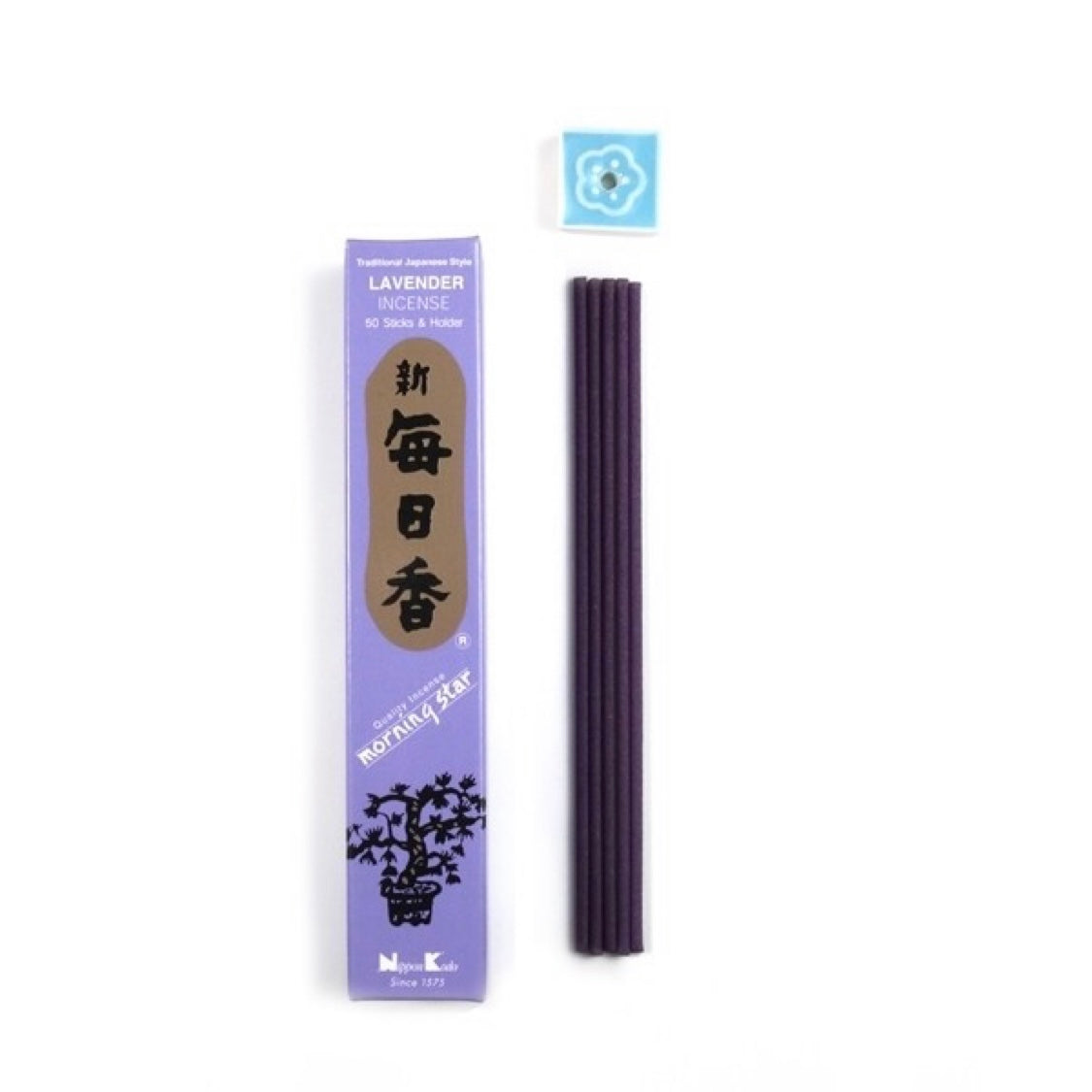 Morning Star Lavender Japanese incense in sticks - 50 stick