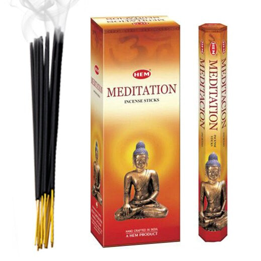 Hem Meditation - Incenso Indiano Bastoncini Fatti a mano Meditazione - 20 Stick