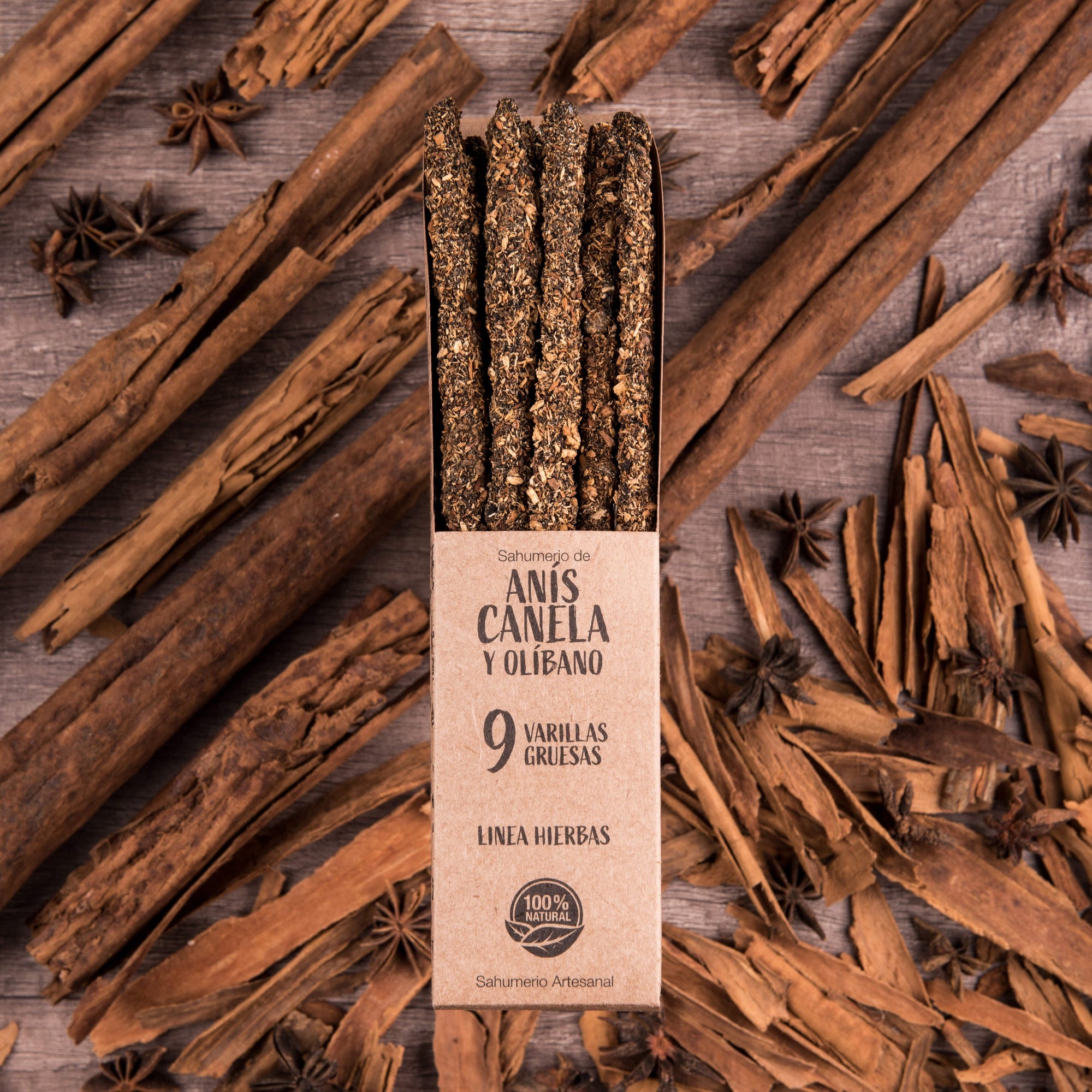 Sagrada Madre Cinnamon Incenso botanico in bastoncini - Cannella, Anice e Olibano