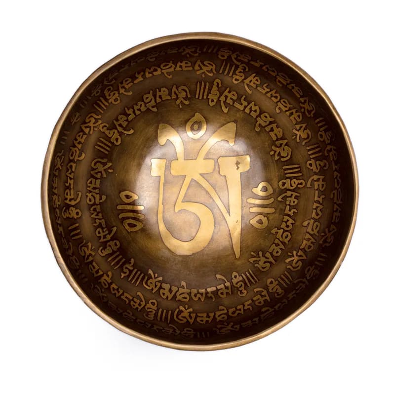 Campana tibetana Tibet incisa a mano 400-550g - 12,5cm - clorophilla-shop