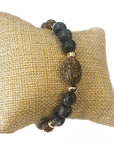 Mala bracciale in Legno Wengè con Pietre preziose - Diverse varianti