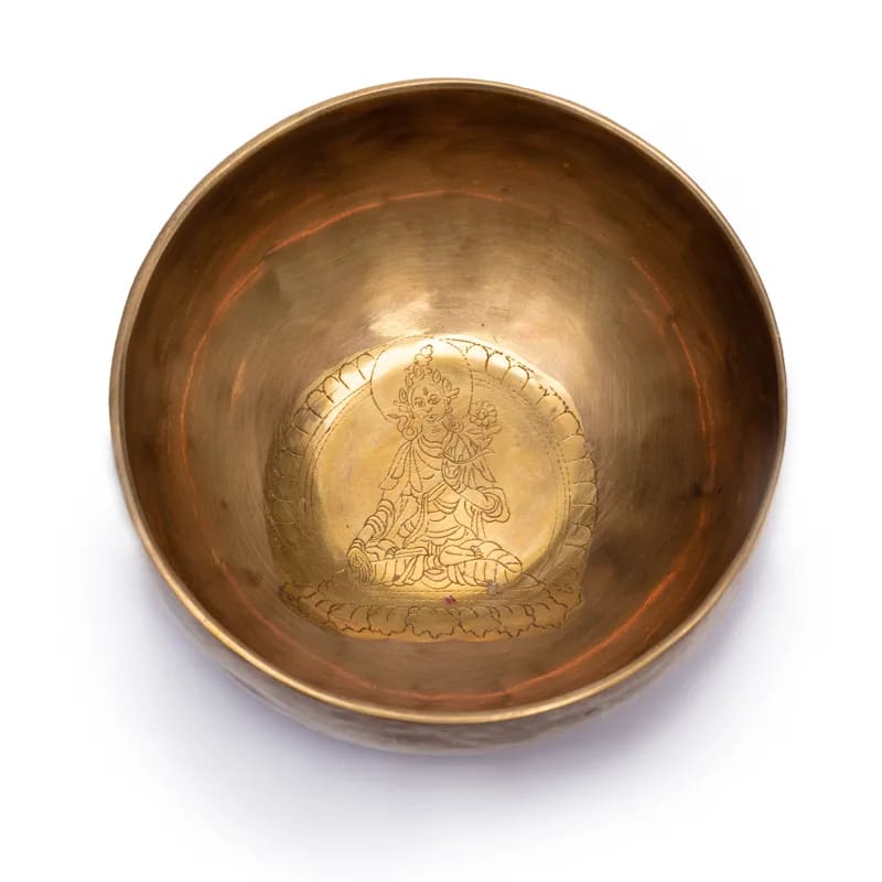 Campana tibetana Buddha della Medicina in Bronzo 13cm 400-600g - clorophilla-shop