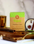 Organic Goodness Lemongrass & Spice - soy wax candle with lemongrass fragments and spices - Smudge Scented Candle 200g