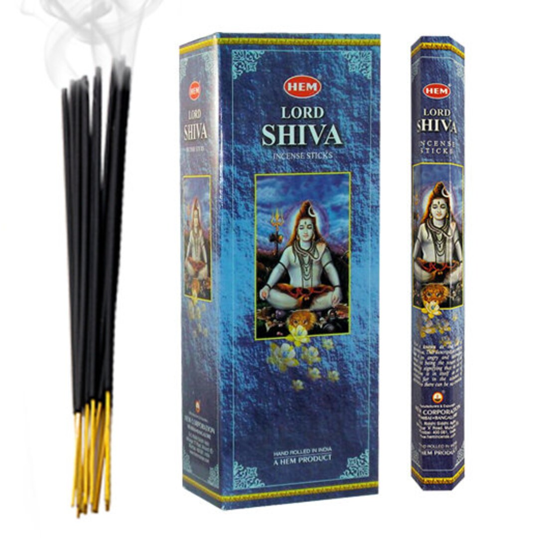 Hem Shiva - Incenso Indiano Bastoncini Fatti a mano Shiva- 20 Stick