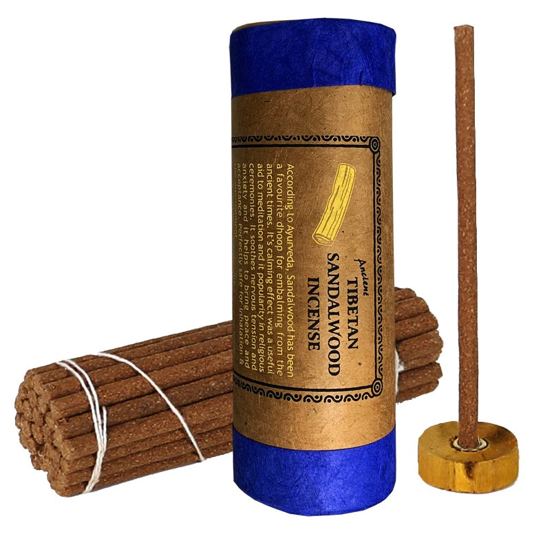 Tibetan Sandalwood Incense Tibetan Masala 100% natural handmade - sandal 30 sticks