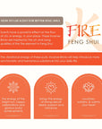 Aromafume Feng Shui FIRE Mattoncini Incenso Elemento Fuoco - Niente fumo e cenere - clorophilla-shop