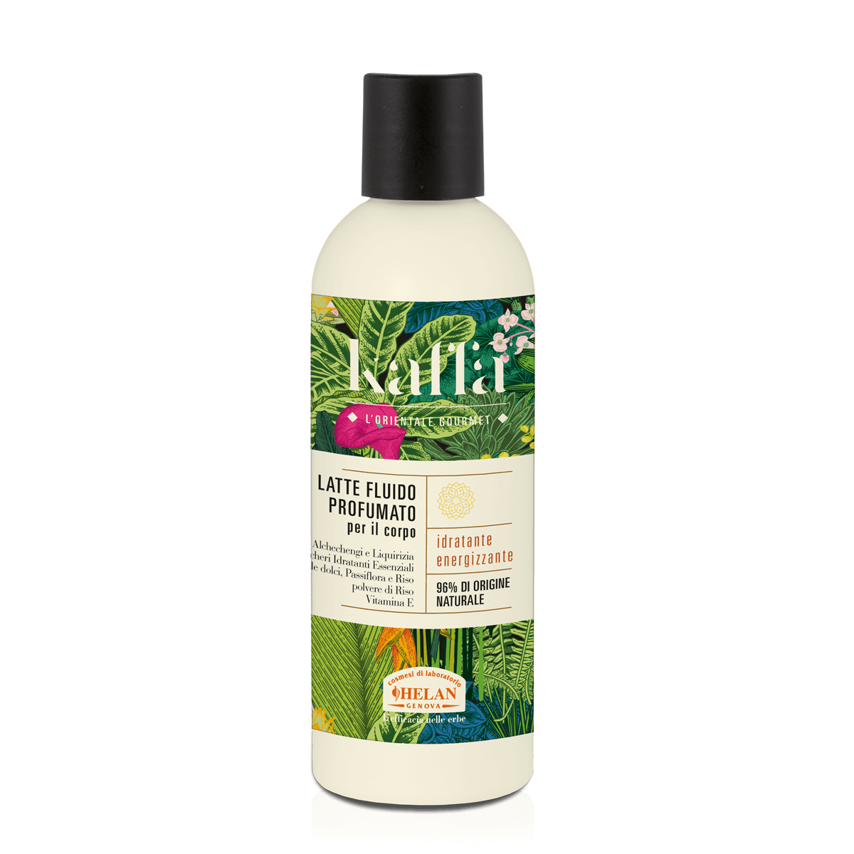 Helan kaffa moisturizing fluid milk perfumed for the body - 200ml