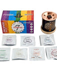 Aromafume Chakra Kit Bruciaincenso + 14 Mattoncini di Incenso - Niente Fumo e Cenere - clorophilla-shop