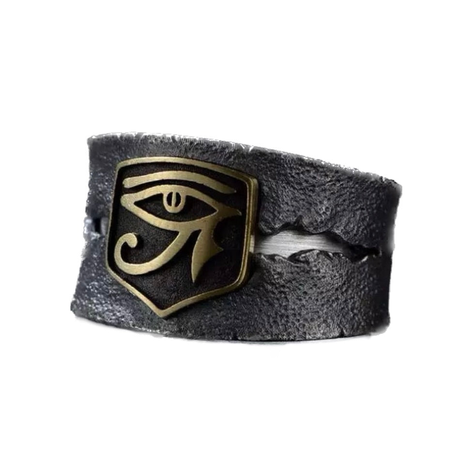 Anello Egitto Vintage con Occhio di Horus - Articolo Egiziano - Regolabile - clorophilla-shop