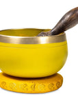 Campana Tibetana 3 Chakra Plesso solare - Batacchio e Cuscino Inclusi - clorophilla-shop
