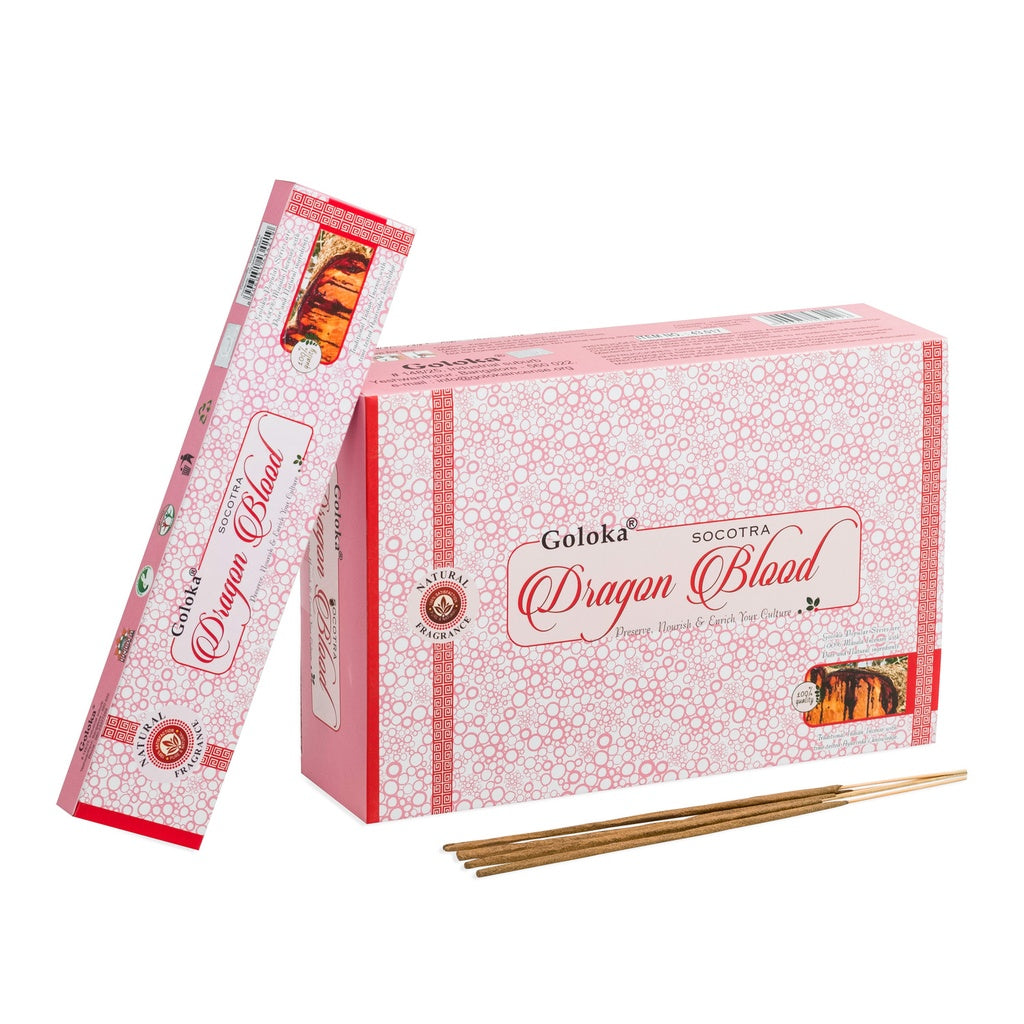 Goloka Dragon Blood Incenso in bastoncini - Stick 15g - clorophilla-shop