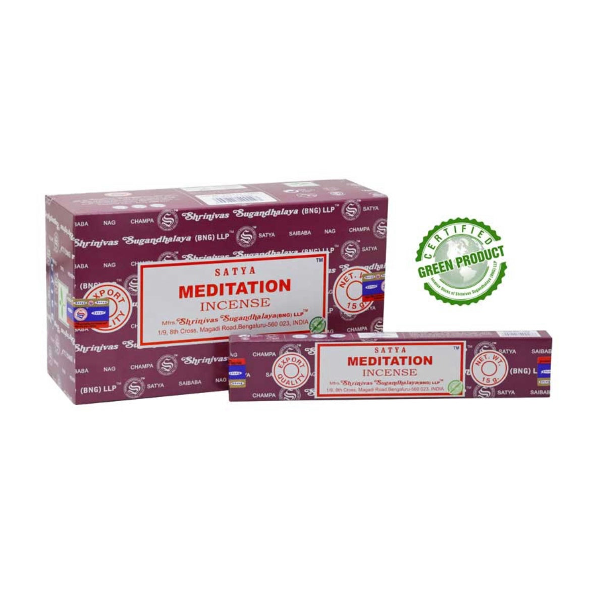 Satya meditation incense in 100% natural sticks - Stick 15g