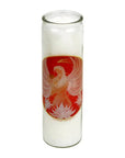 Candela Profumata Lotus Angel of Love in Vetro alla Stearina con immagine Angelo Di Loto D'amore - 21cm - Durata 100 ore - clorophilla-shop