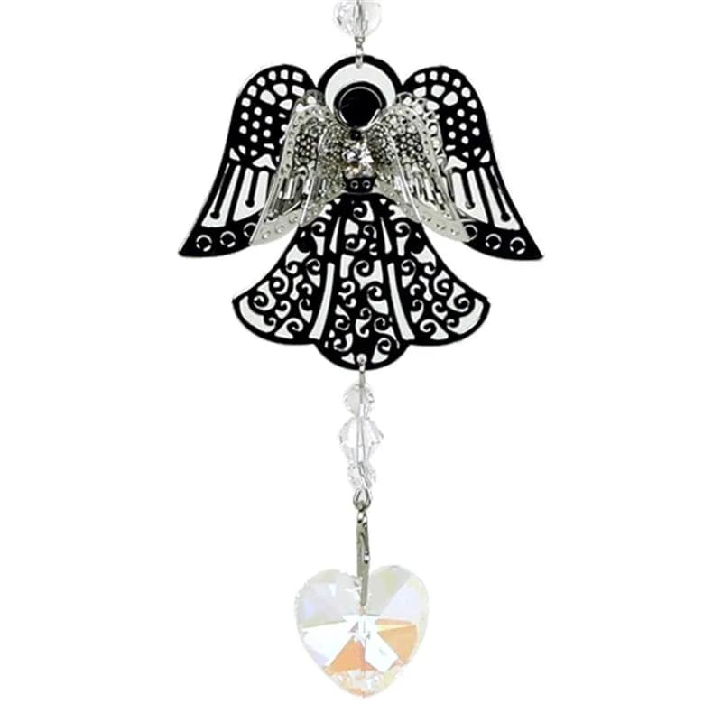 Angelo Feng shui con catena di cristalli - Decorazione da appendere 37cm - clorophilla-shop