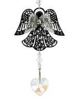 Angelo Feng shui con catena di cristalli - Decorazione da appendere 37cm - clorophilla-shop