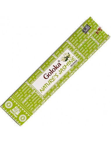Goloka Nature's Jasmine Incenso in bastoncini - Gelsomino - Stick 15g - clorophilla-shop