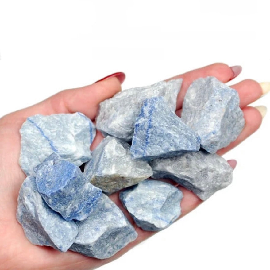 Quarzo Blu Grezzo calmante Origine Brasile - Pietra da 5-7cm
