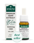 Enecta Premium Hemp Extract 10% Olio di CBD 1000mg antinfiammatorio, antidolorifico e miorilassante - 10ml - clorophilla-shop