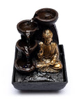 Fontana d'acqua Zen con Buddha della Compassione - Luce LED integrata - clorophilla-shop